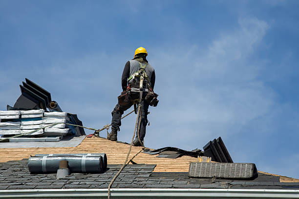 Professional Gutter Installation technician working in Logansport, LA